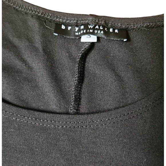 Bryn Walker Minimalist Tunic Top Womens Small Black Lagenlook Hi-low Comfortable - Picture 6 of 10